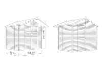 Vorschau: Marktstand - Verkaufsstand Niko 2 14 mm naturbelassen Vorschau: Marktstand - Verkaufsstand Niko 2 14 mm naturbelassen