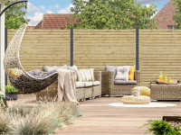 Vorschau: Rhombuszaun DIY-Bausatz grün Vorschau: Rhombuszaun DIY-Bausatz grün