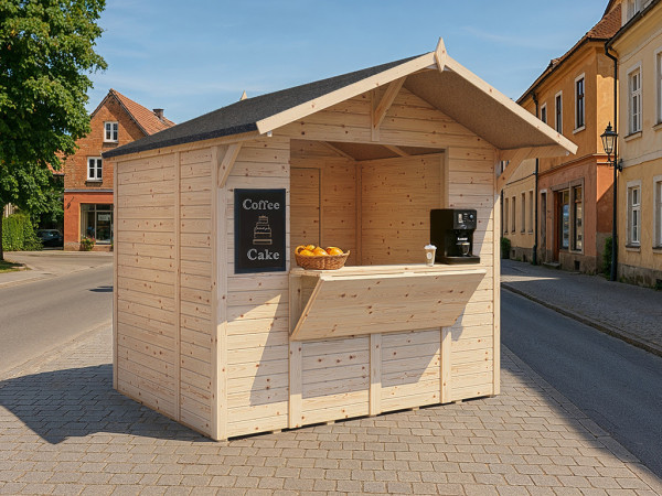 Marktstand / Verkaufsstand Niko 2 14 mm naturbelassen
