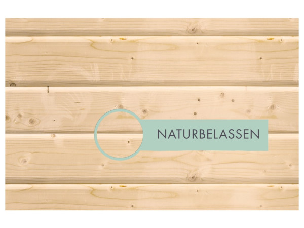 Fussboden für Gartenhaus "Østen 4" naturbelassen