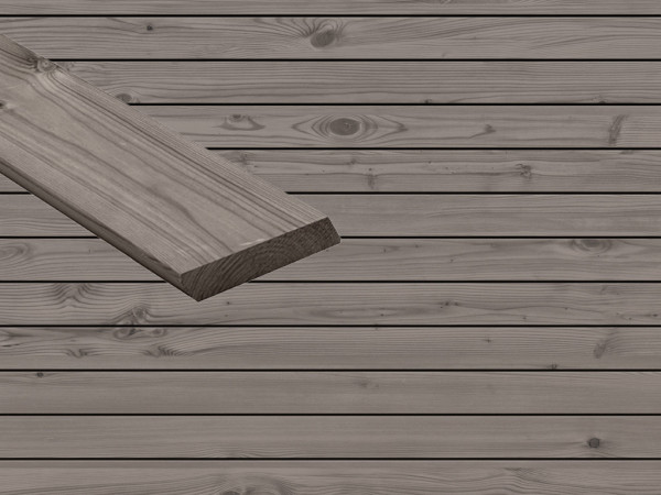 Fassadenverkleidung Thermokiefer hellgrau lasiert Rhombus