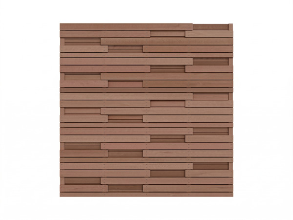 Rechteckzaun Bangkirai Premium FCQ