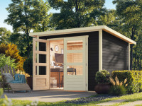 Gartenhaus Stockach 3 19 mm anthrazit Gartenhaus Stockach 3 19 mm anthrazit