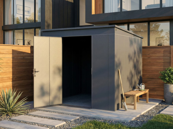 Metall-Gerätehaus Gary 0,7 mm Anthrazit