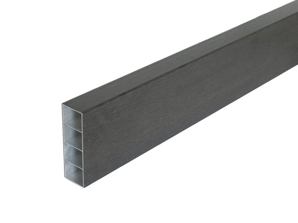 Sonnenbrecher / Fassadenprofil WPC Sonnenschutz Co extrudiert Charcoal
