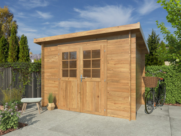 Gartenhaus Alice 4,7 m² 28 mm braun KDI