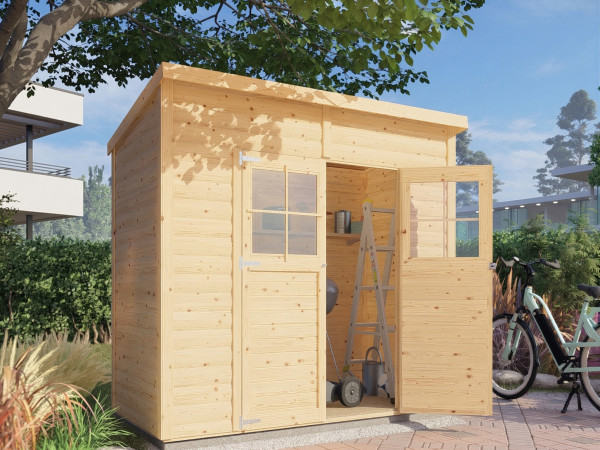 Gartenhaus Lenn 2 19 mm natur