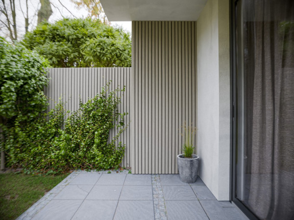 Fassadenverkleidung WPC WEO35 Light Grey Rhombusprofil