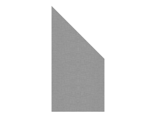 Sichtschutzzaun TEXTA Glaselement Anschluss rechts