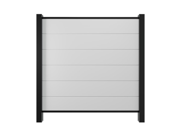 Gartenzaun Sichtschutzzaun PVC Stecksystem Weiß