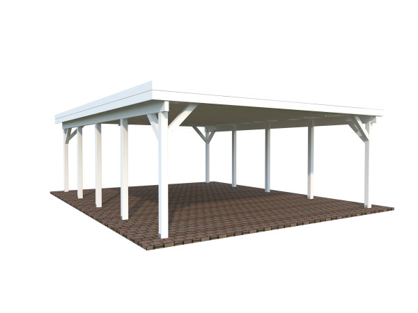 Carport Karl 40,6 m² weiß