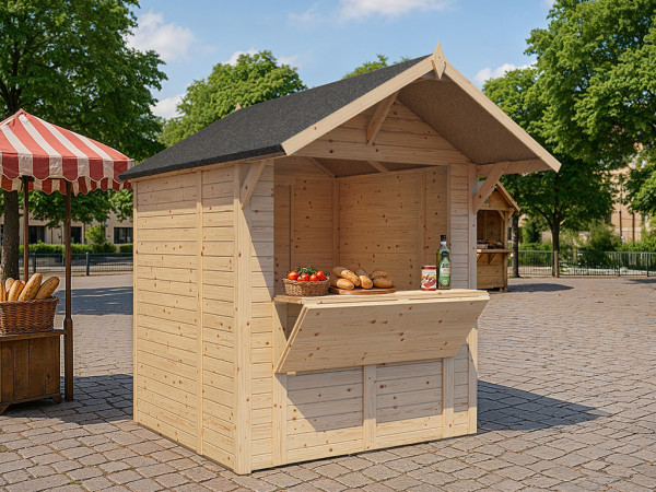 Marktstand / Verkaufsstand Niko 1 14 mm naturbelassen