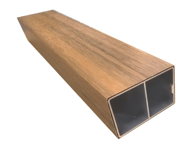 Sonnenbrecher WPC Beschattungsprofil Co extrudiert Teak