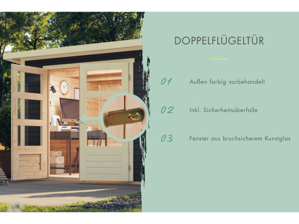 Gartenhaus Retola 2 Set terragrau