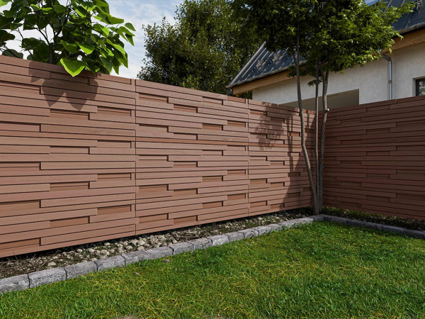 Rechteckzaun Bangkirai Premium FCQ