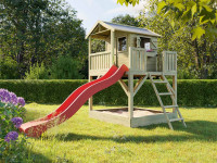 Abb. zeigt Stelzenhaus inkl. Haltegriffe (optional) Abb. zeigt Stelzenhaus inkl. Haltegriffe (optional)