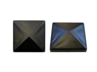 Pfostenkappe ohne Kugel, Schwarz Pfostenkappe ohne Kugel, Schwarz