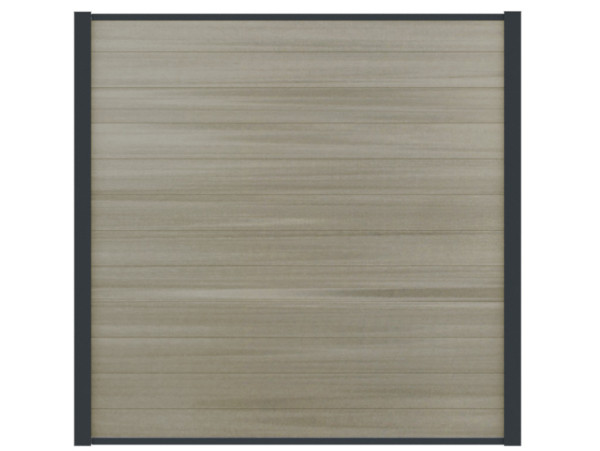 WPC Boston Steckzaun Dark Light Grey