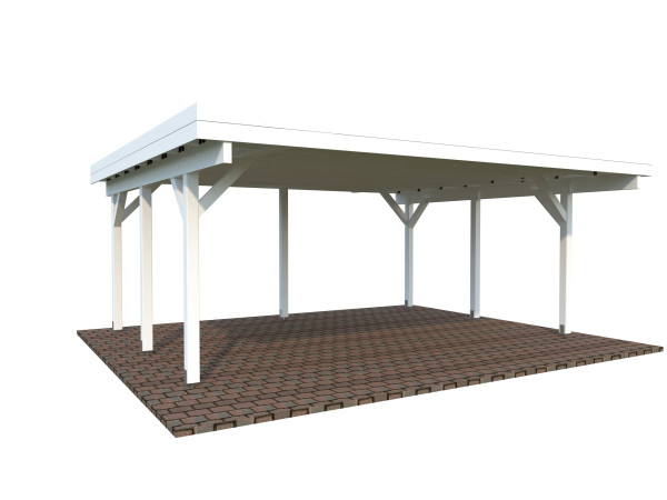 Carport Karl 20,6 m² weiß