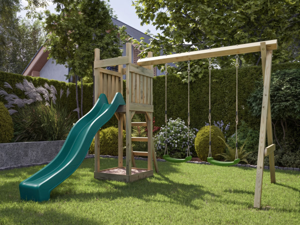 Abb. zeigt Spielturm inkl. Teleskop (nicht im Lieferumfang enthalten)