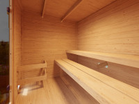 Vorschau: Gartensauna Lenchen 3 terragrau SPARSET mit 9 kW Bio-Ofen und ext. Steuerung Vorschau: Gartensauna Lenchen 3 terragrau SPARSET mit 9 kW Bio-Ofen und ext. Steuerung