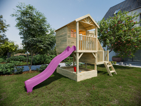 Stelzenhaus Amsterdam KDI inkl. Rutsche pink