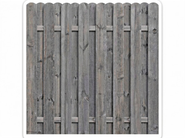 Sichtschutzzaun Pinus Bohlen Zaun KDI Grau