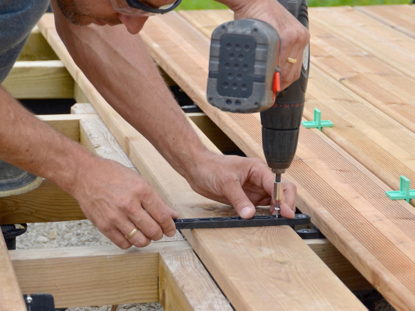 Fixego für Terrassendielen aus Holz 19-25 mm