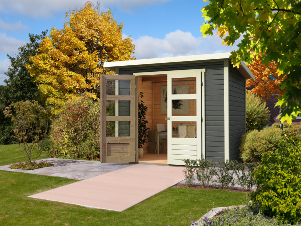 Gartenhaus Stockach 4 19 mm terragrau