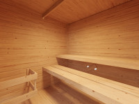 Vorschau: Gartensauna Lenchen 2 natur SPARSET mit 9 kW Bio-Ofen und ext. Steuerung Vorschau: Gartensauna Lenchen 2 natur SPARSET mit 9 kW Bio-Ofen und ext. Steuerung