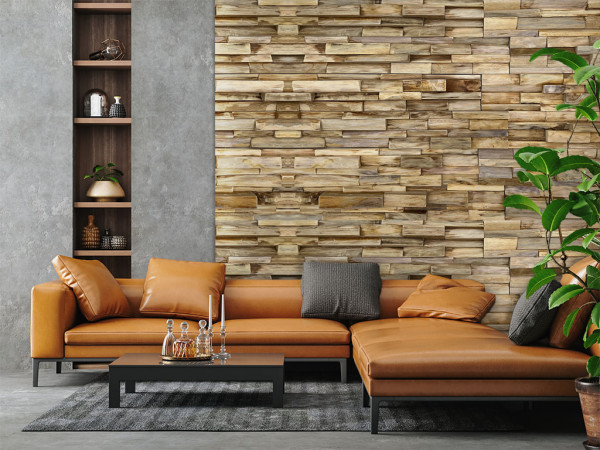 Wandverkleidung Teak Sakura