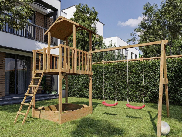 Spielturm Tilly Classic mit Doppelschaukel KDI