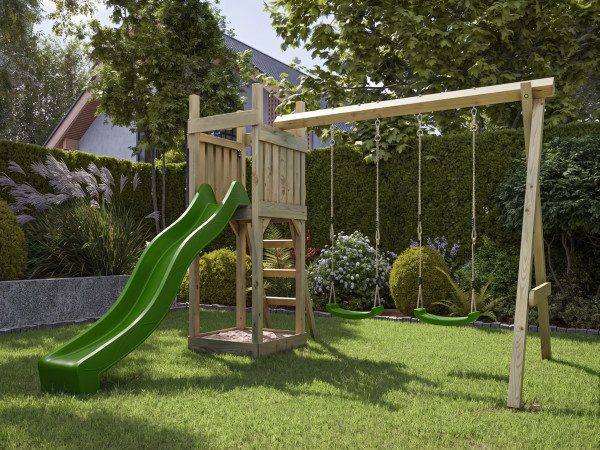 Abb. zeigt Spielturm inkl. Teleskop (nicht im Lieferumfang enthalten)