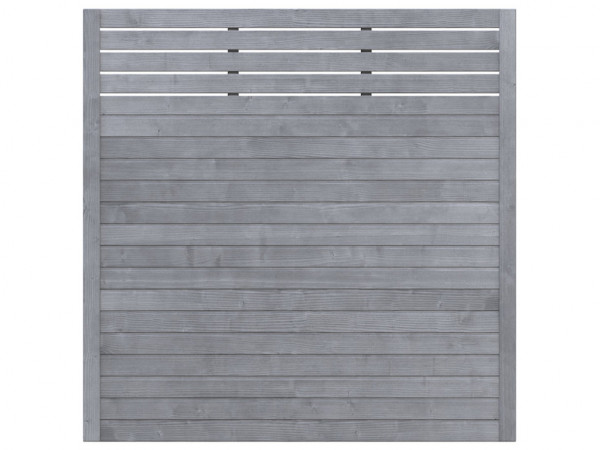 Sichtschutzzaun NEO Design mit Gitter grau