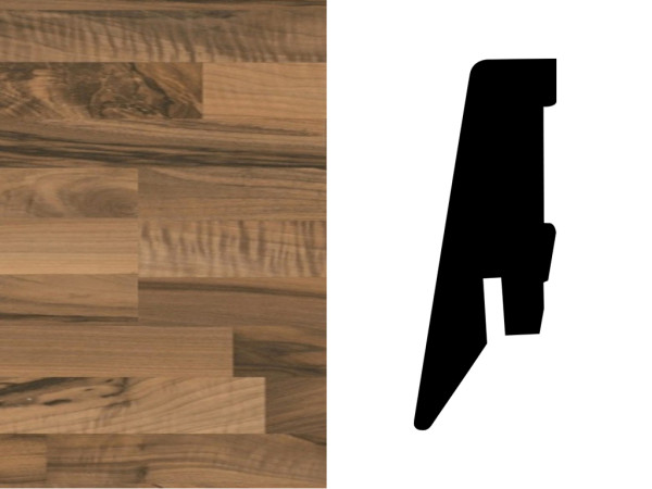 Sockelleiste Ticino Nussbaum D1440 Dekor Ktex 1