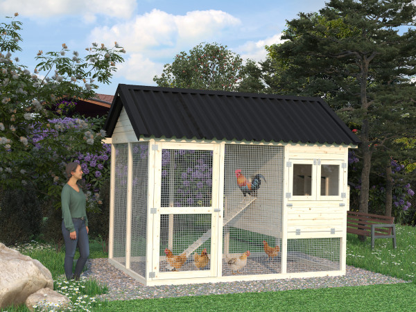 Gartenhaus Chick 6,7 m² 16 mm naturbelassen