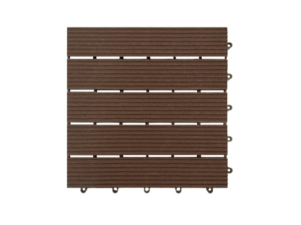 Terrassenfliese 30x30 aus Kunststoff Braun