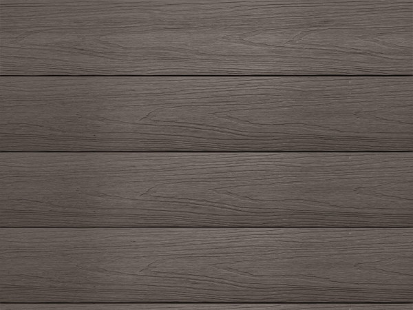 Terrassendiele WPC co-extrudiert grau Hohlkammerprofil
