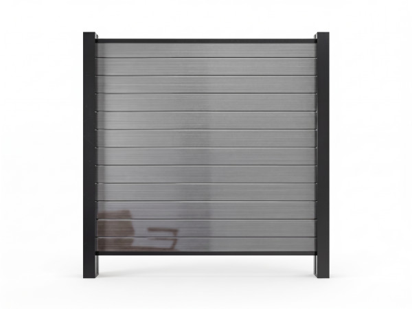 Gartenzaun Sichtschutzzaun PVC Stecksystem anthrazit