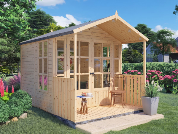 Gartenhaus Hanley 19 mm natur