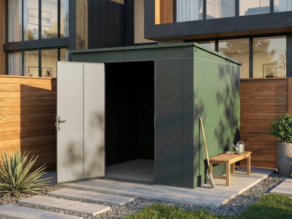 Metall-Gerätehaus Gary 0,7 mm Grün