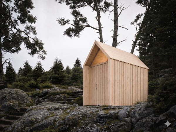 Gartenhaus ALAS Gr. 1 (1622) V4 natur