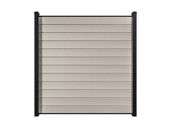 Bohlenset Premium für WPC-Steckzaunsystem Beige