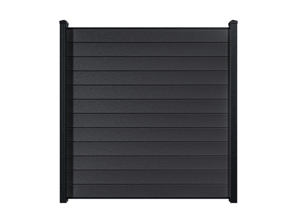 Bohlenset Premium für WPC-Steckzaunsystem Charcoal