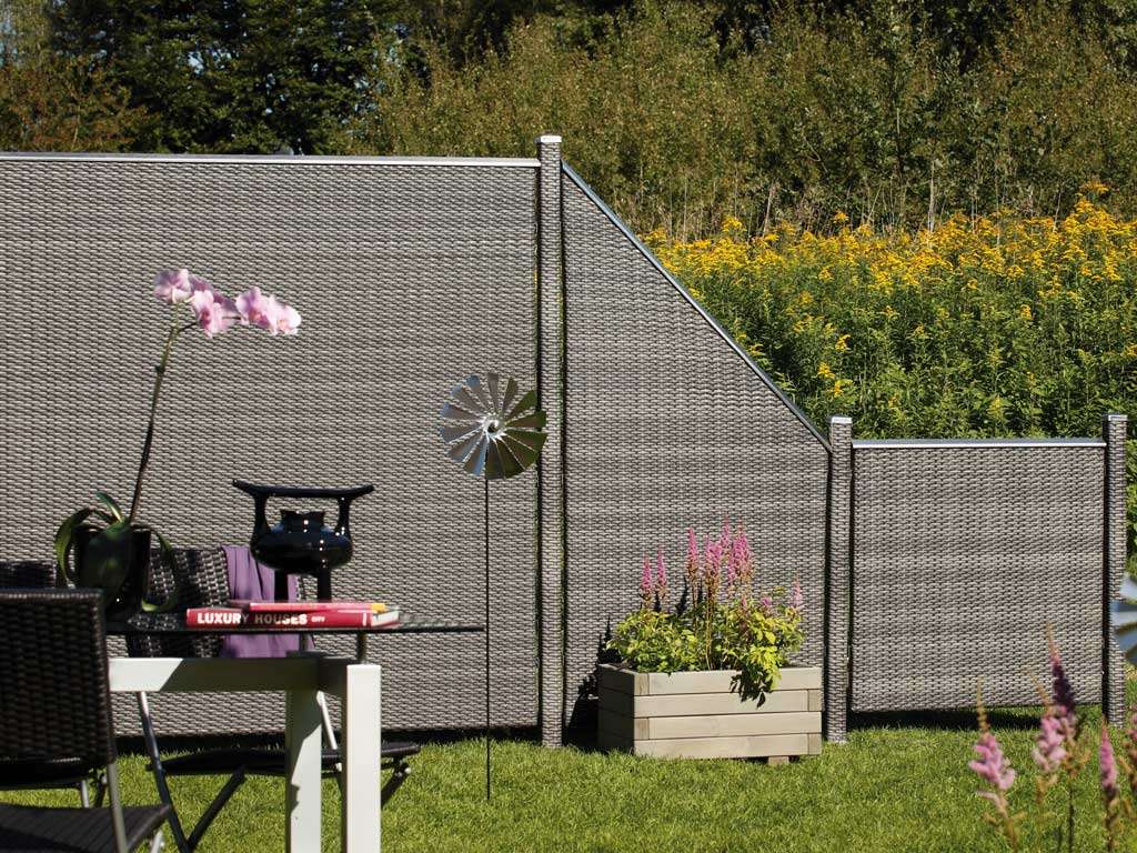 Amagenix Sichtschutzzaun – 1,5x1,5 M, Schwarz, 170 G/m² HDPE, Mit Messingösen & Kabelbindern, Für Garten & Terrasse