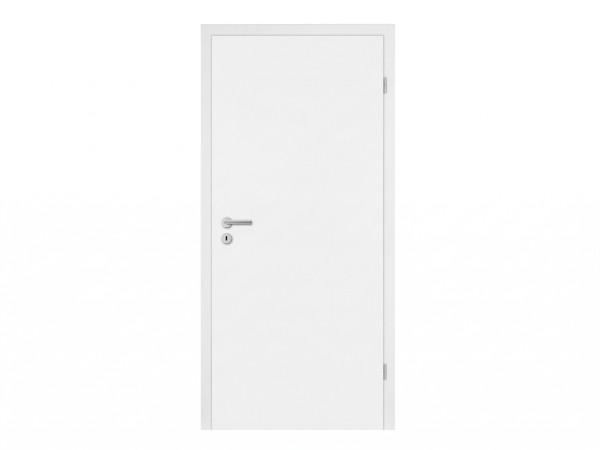 Zimmertür CPL Weiß RAL 9010 Röhrenspankern, Rundkante