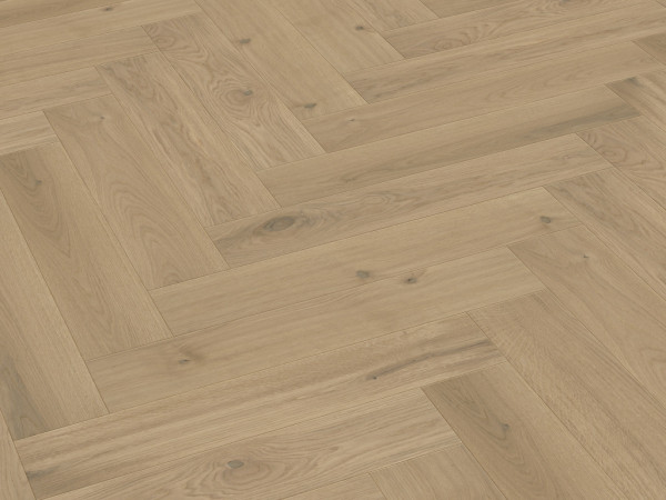 Parkett PS 500 Eiche authentic creme 9020 Fischgrät Gebürstet