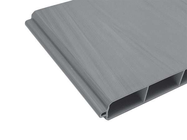 Gartenzaun Sichtschutzzaun PVC Stecksystem Grey Oak