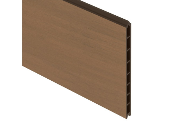 Sichtschutzzaun SYSTEM WPC XL Einzelprofil mandel