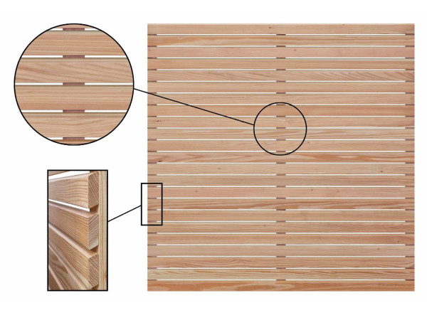 Rhombuszaun DIY-Bausatz Lärche